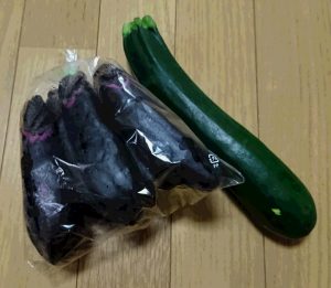 ナスとズッキーニ